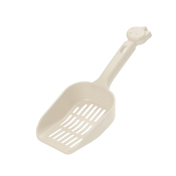 (まとめ)コロル ネコトイレ用スコップ 小粒用 ベージュ【×10セット】 猫のトイレ掃除に最適 小粒用スコップが10個セットでお得 ベージュカラーでお部屋にも馴...