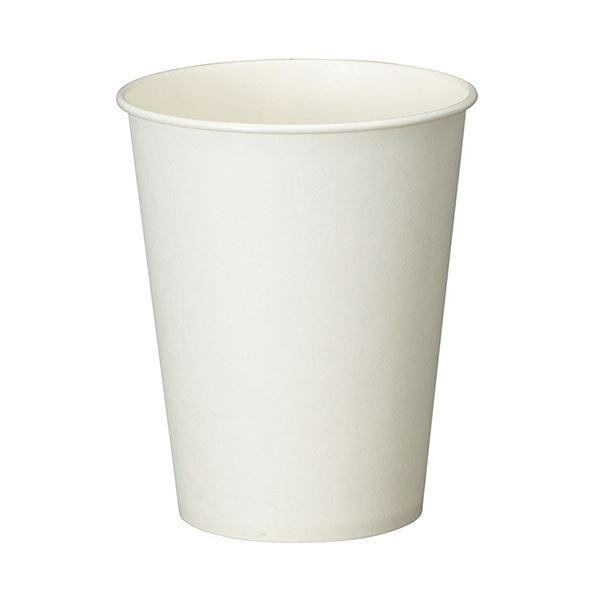 TANOSEE 紙コップ ホワイト275ml（9オンス）1セット（2500個：100個×25パック） 白 確かな品質 日本製 国産 ホワイトカップ TANOSEE 紙コップ ホワイト275ml（9オンス）1セット（2500個：100個×25パック） 白