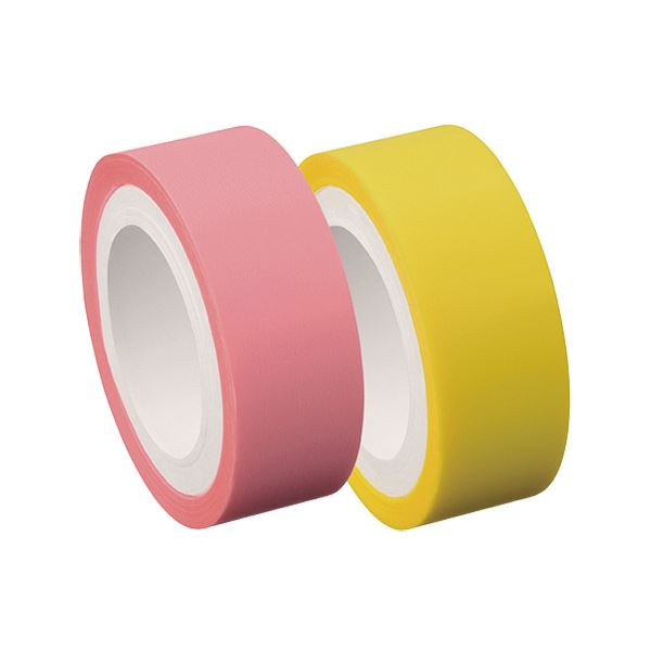 (まとめ)ヤマト メモック ロールテープフィルムタイプ つめかえ用 15mm幅 パステルピンク& イエロー RF-15H-6EN 1パック(2巻)【×20セット...