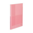 (まとめ)コクヨ クリヤーブック(Glassele) 固定式 A4タテ 10ポケット ライトピンク ラ-GL10LP 1冊 【×30セット】 目立たない傷を隠す...