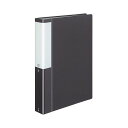 (まとめ) コクヨ クリヤーブック(クリアブック)(POSITY) 固定式 A4タテ 80ポケット 背幅46mm ダークグレー P3ラ-L80NDM 1冊 【×...