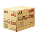 (まとめ) オフィス 事務用 用紙カラーR100 A4オレンジ 1箱(2500枚:500枚×5冊) 【×5セット】 環境に100%再生カラーペーパー オフィス ...