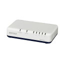 バッファロー Giga対応スイッチングハブ プラスチック筐体 電源外付けモデル 5ポート ホワイト LSW6-GT-5EP/WH 1台 白 スタイリッシュなデザ...