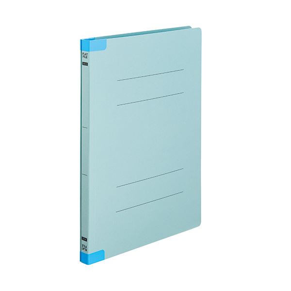 (まとめ) TANOSEEフラットファイル(背補強タイプ) A4タテ 150枚収容 背幅18mm ブルー 1パック(10冊) 【×30セット】 青 頑丈な背補強...