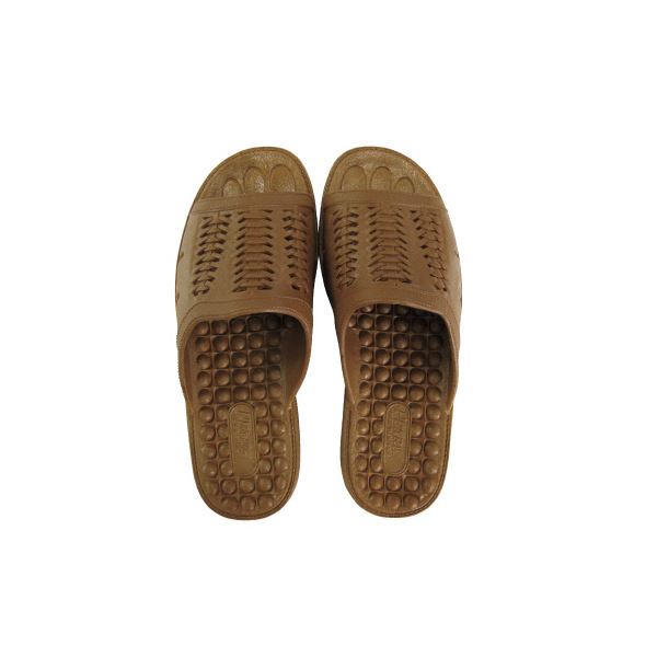 ニッポンスリッパ 成型サンダル 紳士用 M ブラウン 10足組 茶 足元を彩る、上質な男性用サンダル ブラ..