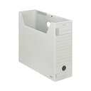 (まとめ)コクヨ ファイルボックス-FS(Fタイプ)A4ヨコ 背幅102mm グレー フタ付 A4-LFFN-M 1セット(5冊)【×5セット】 ホコリの侵入を...