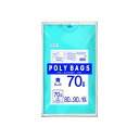 (まとめ) オルディ ポリバッグビジネス 70L 0.04mm 青 10枚 【×20セット】 使いやすくて柔軟性抜群 青いオルディポリバッグでビジネスをサポート...