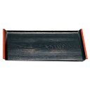 尺5 アイディー木目盆/トレー 【黒天朱SL】 455mm×325mm×22mm 日本製 国産 〔和食 レストラン 居酒屋 店舗 お店〕 和の風情を演出する、日...