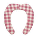 吸着式 便座カバー/トイレカバー 【チェック ピンク】 約幅9.5cm 吸着便座シート ぴたQ 〔お手洗い 御手洗 オフィス 事務用 店舗〕 ふわふわなシートで...