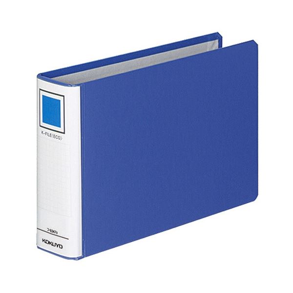 コクヨ Kファイル 片開き A5ヨコ 400枚収容 背幅55mm 青 フ-E847B 1セット(12冊) 頑丈なカバーで大量の書類を保管 A5サイズで400枚収...