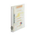 (まとめ) TANOSEEDリングファイル(PP表紙) A4タテ 2穴 200枚収容 背幅38mm クリア 1セット(10冊) 【×10セット】 スムーズに引き...