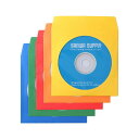 (まとめ) DVD・CDペーパースリーブケース ミックスカラー FCD-PS100MXN 1パック(100枚) 【×10セット】 多色使いで魅了する 便利な紙製...
