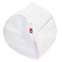 (まとめ) 洗濯ネット/洗濯用品 【丸型 (円形 ラウンド) 大】 メッシュタイプ ファスナーカバー付き ガードネット 【×200個セット】 繊細なメッシュでゴ...