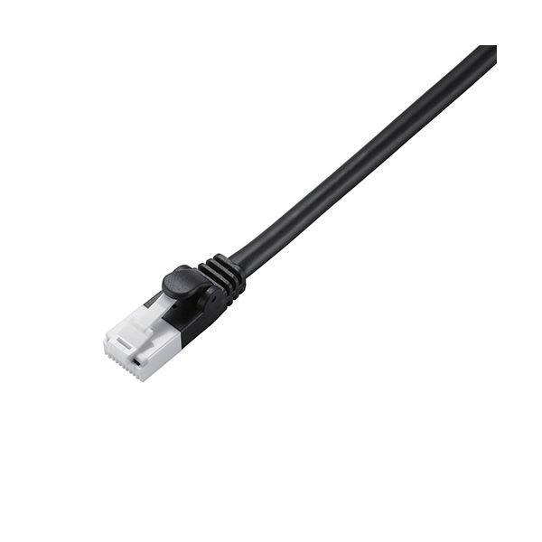 【5個セット】 EU RoHS指令準拠 CAT5E対応 爪折れ防止 LANケーブル 配線 3m/簡易パッケージ仕様(ブラック) LD-CTT/BK3/RSX5 黒 耐久性抜群 プロテクタと新素材コネクタのダブル構造で安心のLANケーブル 爪折れ防止で長持ち EU RoHS指令準拠のCAT5E対応 3mの長さで使い勝手