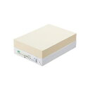 (まとめ) TANOSEE αエコカラーペーパーII A4 ライトクリーム 1冊(500枚) 【×10セット】 美しさと環境に優しい A4サイズのライトクリーム...