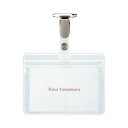 (まとめ) TANOSEE タッグ名札 チャック付 安全 安心 ピン・クリップ両用型 1パック(10個) 【×10セット】 便利な名札・プレート タッグ名札 (...
