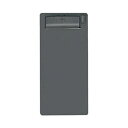 (まとめ)コクヨ クリップボードE別寸タテ(100×212mm)ダークグレー ヨハ-60DM 1セット(10枚)【×5セット】 スリムなサイズで、伝票やお会計に...
