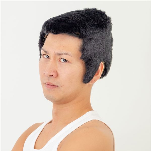 【コスプレ/パーティーグッズ】 角刈りかつら パーティーグッズの王道 ワイルドなスタイルを手に入れろ 角刈り風ウィッグ【お届け先】