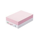 (まとめ) TANOSEE αエコカラーペーパーII A4 ピンク 1冊(500枚) 【×10セット】 鮮やかなピンクの環境に優しいカラーペーパー 500枚の高...