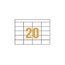 ライオン事務器 PPC パソコン タックラベルA4判 74.3×38mm(20片入)PPC -20 1箱(100シート) 効率的なオフィス作業をサポート A4サ...