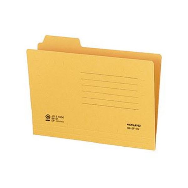 (まとめ)コクヨ 1/3カットフォルダー B6第1見出し B6-3F-1N 1セット(20冊)【×20セット】 見出し山3つでスッキリ整理 手頃な価格のB6サイ...