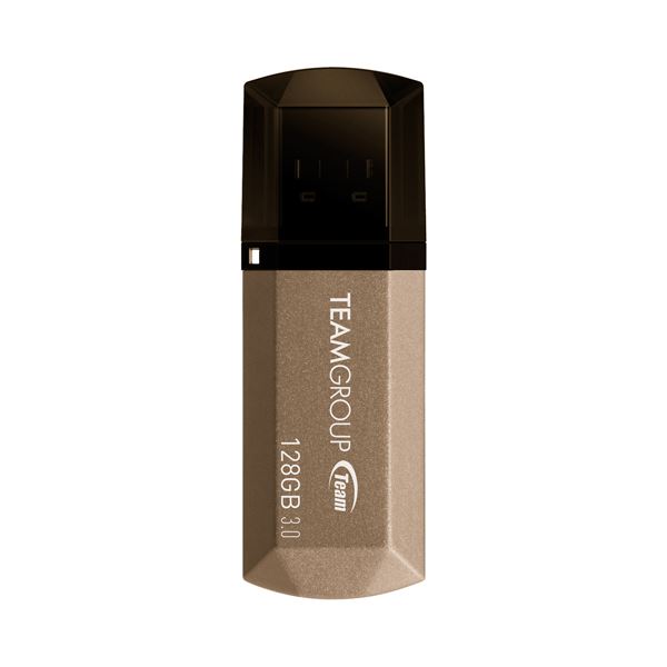 （まとめ） TEAM USB3.0キャップ式USB 128GB TC1553128GD01【×3セット】 超高速 容量たっぷり USB3.0対応 キャップ式で安心 安全 128GBの大容量 大型 便利な3セット