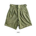 オーストリア軍 1960's グルカ 半パンツ レプリカ 2 Mサイズ相当 オリーブ 綿100% ミリタリーパンツ ミリタリーウェア ショーツ 1960年代のオ...