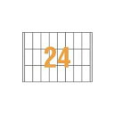 ライオン事務器 PPC パソコン タックラベルA4判 35×70mm(24片入)PPC -24A 1箱(100シート) 効率的なオフィス 事務用 作業をサポート...