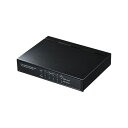 ギガビットスイッチングハブ(5ポート、PoE受電給電両対応) LAN-GIH5PSEPD 高速通信と電力供給の両立 5ポートPoE対応ギガビットスイッチングハブ...