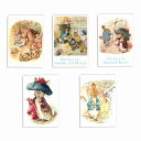 ピーターラビット ポストカード ラビット絵葉書 25枚セット 5種各5枚 絵はがき 絵ハガキ 愛らしいピーター・ラビットのポストカードセットで、心を癒す25枚セ...