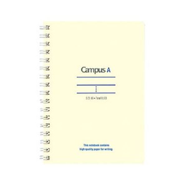 (まとめ)コクヨ キャンパスツインリングノート(ミニサイズ)A6 A罫 50枚 青 ス-T150A-B 1セット(10冊)【×10セット】 持ち運びに便利なツイ...