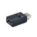 (まとめ)日本トラストテクノロジー ON/OFFスイッチ付 USBコネクタ JSC-015BK【×5セット】 便利なON/OFFスイッチ付きUSBコネクタ 一度...