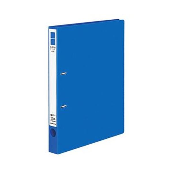 (まとめ)コクヨ Dリングファイル(ER)A4タテ 2穴 200枚収容 背幅34mm 青 フ-UDR420B 1セット(10冊)【×3セット】 片手で簡単にリン...