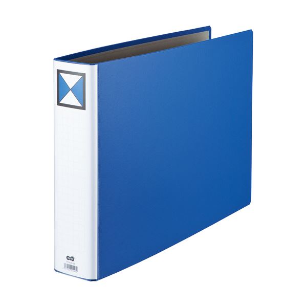 (まとめ)両開きパイプ式ファイル A3-E 60mmとじ 青 10冊【×3セット】 青い両開きパイプ式ファイルで、A3サイズを60mm厚でしっかりとじる 10冊...