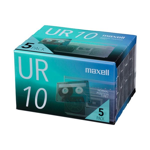 (まとめ) マクセル 音楽用カセットテープ「UR」 10分 UR-10N5P 1パック(5巻) 【×5セット】 手軽に出し入れできる厚型ケースを採用したマクセルの音楽用カセットテープ 大迫力の音楽体験を提供し、10分間の音楽をたっぷり楽しめるUR-10N5Pが1パックでお得にお届けします 音