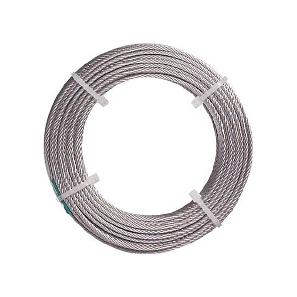 (まとめ) TRUSCO ナイロン被覆ステンレスワイヤロープ 1.5mm×10m CWC-15S10 1巻 【×5セット】 高い耐久性 頑丈 なステンレスワイヤロープ、1.5mm×10m、耐久性抜群のナイロン被覆、1巻セット×5 あらゆる用途に対応する信頼の逸品