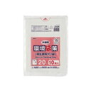 (まとめ)ジャパックス 環境袋策 再生原料ポリ袋 半透明 20L LR-24 1セット(100枚:10枚×10パック)【×10セット】 環境にやさしい再生ポリ袋...