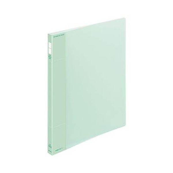 (まとめ)コクヨ ポップリングファイル(スリム)A4タテ 2穴 100枚収容 背幅21mm 緑 フ-PS410G 1セット(10冊)【×3セット】 スリムで使い...