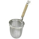 〔20個セット〕 麺類用 湯切り 調理器具 幅140mm 日本製 国産 木製取っ手付き パール金属 ミドルプロ 木柄うどんテボ キッチン 台所 日本製の便利な調...