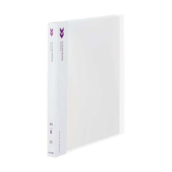 (まとめ) コクヨ クリヤーブック(クリアブック)(K2)固定式 A4タテ 40ポケット 背幅25mm 中紙なし 透明 K2ラ-K40T 1冊 【×30セット】...