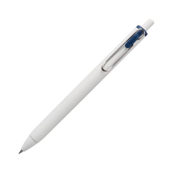 （まとめ）三菱鉛筆 ゲルインクボールペン ユニボール ワン 0.5mm ブルーブラック （軸色：オフ