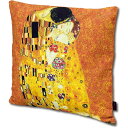 単品 名画 クッションカバー 〜ミュージアムアートコレクション〜 クリムト 「ザ・キス」【クッション別売 】 至高の愛の調べ クリムトの名画を刻むクッションカバー 〜ミュージアムアートコレクション〜(3)