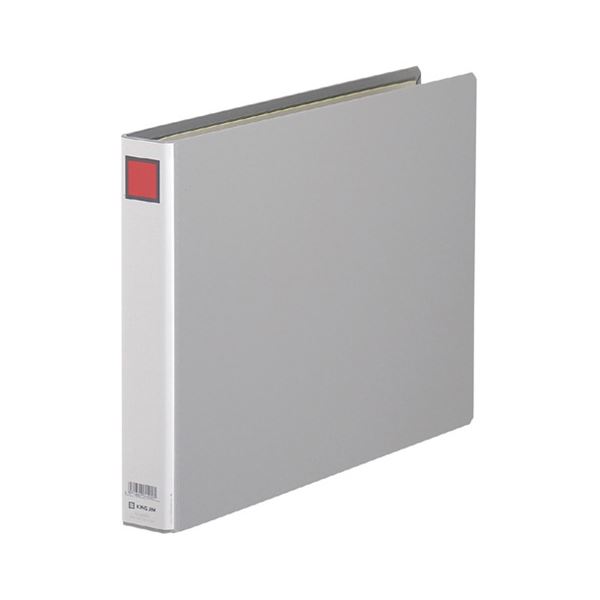 (まとめ) キングファイルG B4ヨコ 300枚収容 背幅46mm グレー 993EN 1冊 【×30セット】 B4サイズのパイプ式ファイル、片開きタイプ 30...