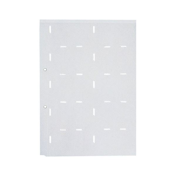 (まとめ) キングジム 名刺ホルダー台紙 A4タテ 2穴 両面20ポケット タテ入れ グレー 89D 1パック(10枚) 【×30セット】 ビジネスプロ向けの名...