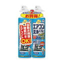 (まとめ)アース製薬 らくハピエアコン洗浄スプレー Nextplus 無香性 420ml/本 1パック(2本) 【×10セット】 1本で洗浄・防カビ・消臭・除菌...