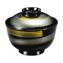 3.5寸 千鳥椀/お椀 【黒ー筆かすり TA】 直径105×高さ87(63)mm 日本製 国産 食洗機対応 〔和食 レストラン 店舗 お店〕 飲食店で使える 食...