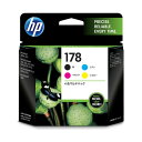 (まとめ) HP178 インクカートリッジ 4色マルチパック CR281AA 1箱(4個:各色1個) 【×10セット】 鮮やかな色彩が広がる 4色マルチパックイ...