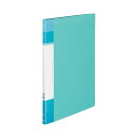 (まとめ)コクヨクリヤーブック(Glassele) 固定式・背ポケット A4タテ 20ポケット ライトブルー ラ-GLB20LB 1セット(10冊) 【×5セッ...