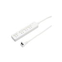 【5個セット】 YAZAWA 雷ガード付 4個口 節電タップ 0.3m ホワイト H8KS4403WHX5 白 見やすさ抜群 0.3mのコード長でスッキリ快適 節電タップ4個口【5個セット】雷ガード付きホワイト 白