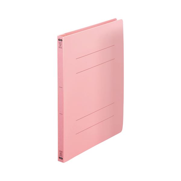 (まとめ) TANOSEEフラットファイル(再生PP) A4タテ 150枚収容 背幅18mm ピンク 1セット(25冊:5冊×5パック) 【×10セット】 耐久...
